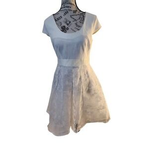 Plenty by Tracy Reese White Fit & Flare Dress Size 4 As-Is Repair Project